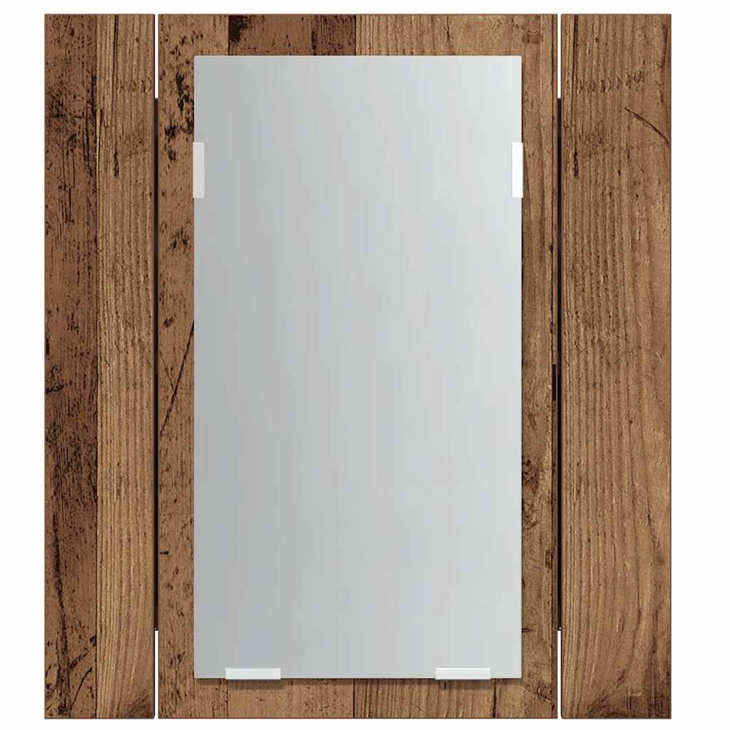 Vanha puu led peilikaappi Leun 40x12x45cm (puinen)