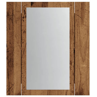 LED peilikaappi vanha puu 40x12x45 cm tekninen puu