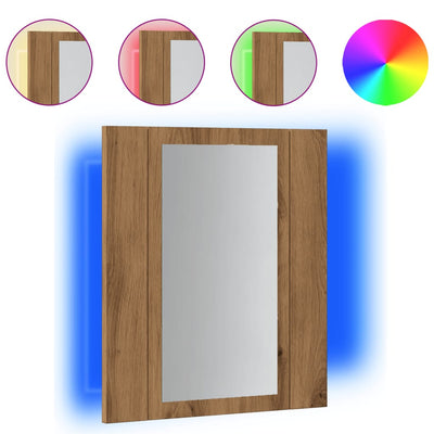 LED peilikaappi artesaani tammi 40x12x45 cm tekninen puu