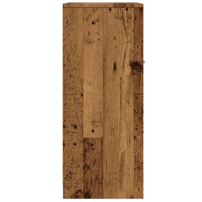 Kylpyhuonekaappi vanhaa puuta 60x33x80 cm lastulevy