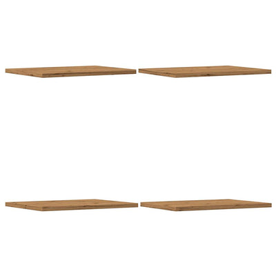 Kirjahyllytasot 4 kpl artesaani tammi 40x30x1,5 cm lastulevy