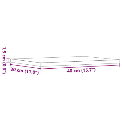 Artesaani tammi kirjahyllytasot Vasiu 40x30x1,5cm (4 kpl lastulevy)