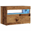 TV-kaappi LED-valoilla Old Wood 60x35x40 cm Engineered Wood