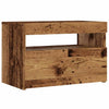 TV-kaappi LED-valoilla Old Wood 60x35x40 cm Engineered Wood