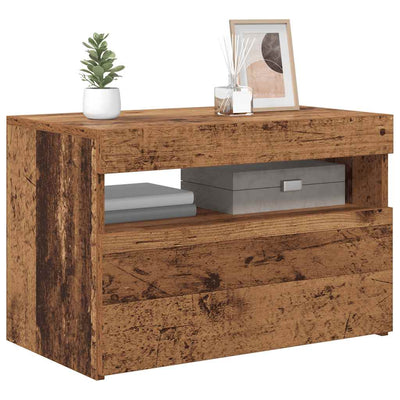 Old wood tv-kaappi led-valoilla Noela 60x35x40cm (engineered wood)