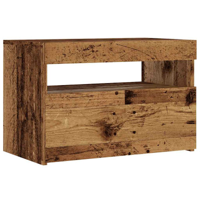 Old wood tv-kaappi led-valoilla Noela 60x35x40cm (engineered wood)