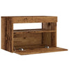 TV-kaappi LED-valoilla Old Wood 60x35x40 cm Engineered Wood