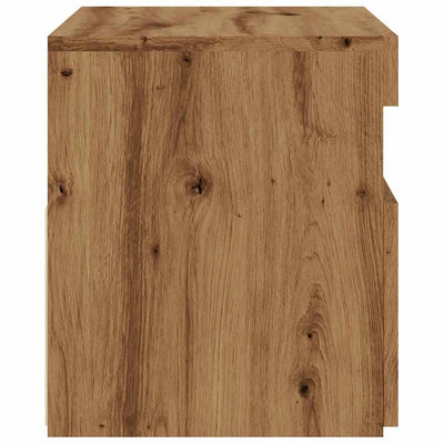 TV-kaappi LED-valoilla käsityöläinen tammi 60x35x40 cm