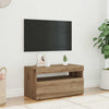 TV-kaappi LED-valoilla käsityöläinen tammi 75x35x40 cm