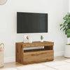 TV-kaappi LED-valoilla käsityöläinen tammi 75x35x40 cm