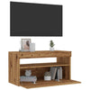 TV-kaappi LED-valoilla käsityöläinen tammi 75x35x40 cm
