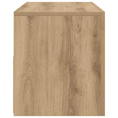 Käsityöläinen tammi tv-kaappi led-valoilla Sanaa 90x35x40cm