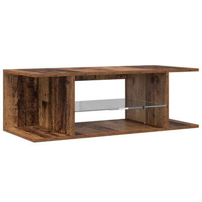 Vanha puu tv-kaappi led-valoilla Jair 90x39x30cm (teknillinen puu)