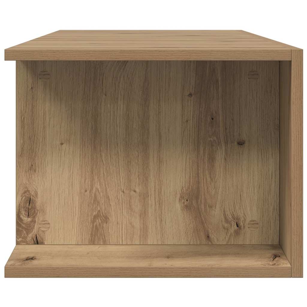 Käsityöläinen tammi tv-kaappi led-valoilla Jair 90x39x30cm