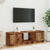 TV-kaappi LED-valoilla vanha puu 120x30x36 cm teknillinen puu