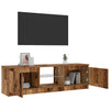 TV-kaappi LED-valoilla vanha puu 120x30x36 cm teknillinen puu