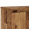 TV-kaappi LED-valoilla vanha puu 120x30x36 cm teknillinen puu