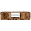 TV-kaappi LED-valoilla Vanha puu 140x40x35,5 cm Teknillinen puu