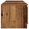 TV-kaappi LED-valoilla Vanha puu 140x40x35,5 cm Teknillinen puu