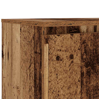 TV-kaappi LED-valoilla Vanha puu 140x40x35,5 cm Teknillinen puu
