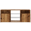TV-kaappi LED-valoilla vanha puu 120x30x50 cm teknillinen puu