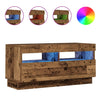 TV-kaappi LED-valoilla Old Wood 80x35x40 cm Engineered Wood