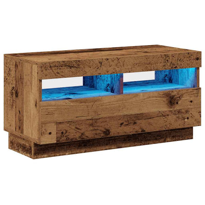 Old wood tv-kaappi led-valoilla Ramiz 80x35x40cm (engineered wood)