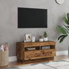 TV-kaappi LED-valoilla Old Wood 80x35x40 cm Engineered Wood