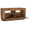 TV-kaappi LED-valoilla Old Wood 80x35x40 cm Engineered Wood