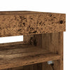 TV-kaappi LED-valoilla Old Wood 80x35x40 cm Engineered Wood