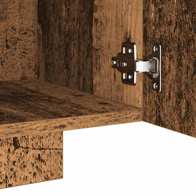 Vanha puu tv-kaappi led-valoilla Filantropia 160x35x40cm (teknillinen puu)