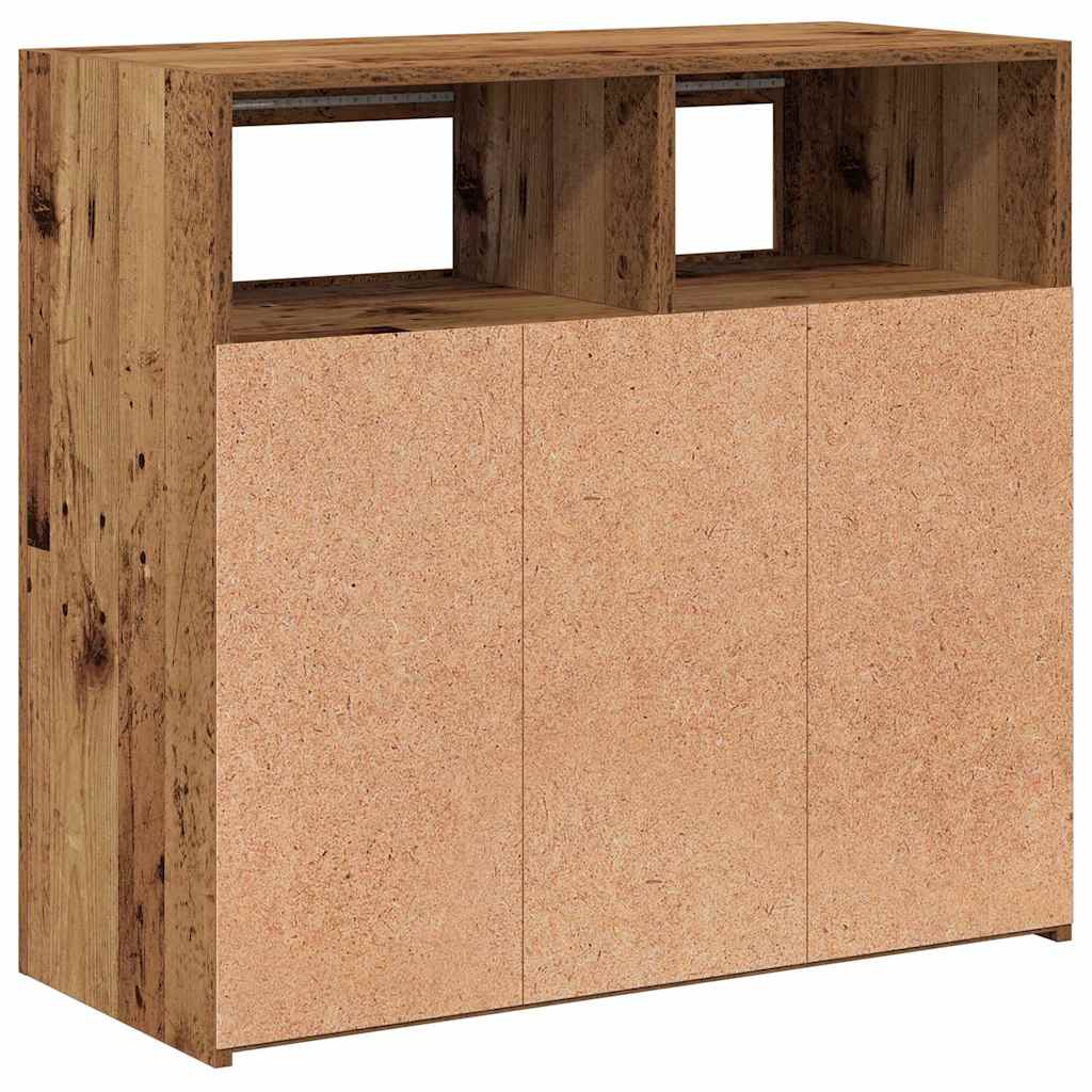 Vanha puu senkki led-valoilla Panaghia 80x35x75cm (teknillinen puu)