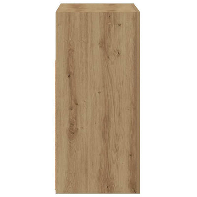 Käsityöläinen tammi senkki led-valoilla Panaghia 80x35x75cm