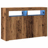 senkki LED-valoilla Vanha puu 115,5x30x75 cm Teknillinen puu