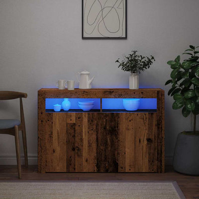 Senkki led-valoilla Panaghia 115,5x30x75cm (vanha puu, teknillinen puu)