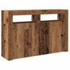 senkki LED-valoilla Vanha puu 115,5x30x75 cm Teknillinen puu