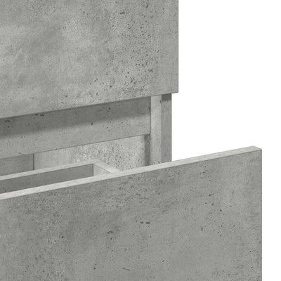 Betoninharmaa kylpyhuoneen kaappi peilillä Viotica (puinen)