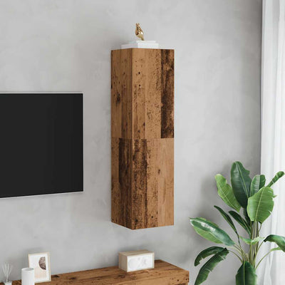 TV Kaappi Old Wood 30,5x30x110 cm tekninen puu
