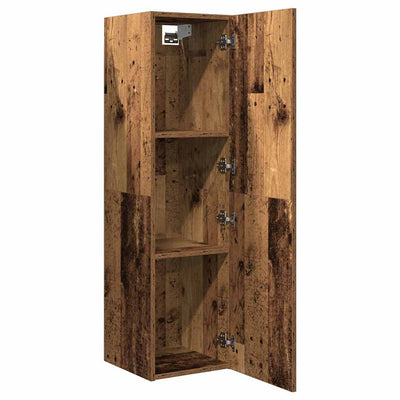 TV Kaappi Old Wood 30,5x30x110 cm tekninen puu
