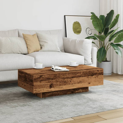 Sohvapöytä vanhaa puuta 100x49,5x31 cm tekninen puu