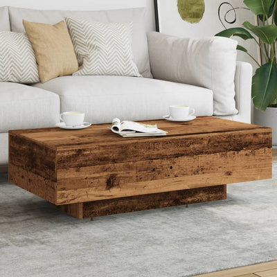 Sohvapöytä vanhaa puuta 100x49,5x31 cm tekninen puu
