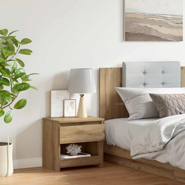 yöpöytäkaappi käsityöläinen tammi 40x30x39 cm tekninen puu