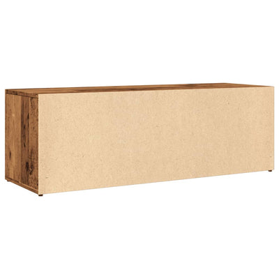 Kenkien säilytyspenkki vanha puu 105x35x35 cm tekninen puu