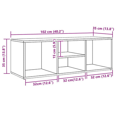 Kenkien säilytyspenkki tammi Negimea 105x35x35cm (puinen)