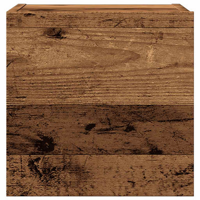 Seinäkiinnitettävät TV-tasot 2 kpl vanha puu 30,5x30x30cm