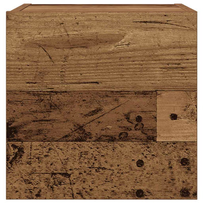 Vanha puu seinäkiinnitettävät tv-tasot Elivia 30,5x30x30cm (2 kpl)