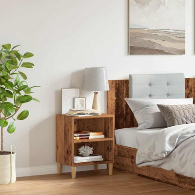 Vanha puu yöpöytä Milanca 40x30x50cm (puinen)