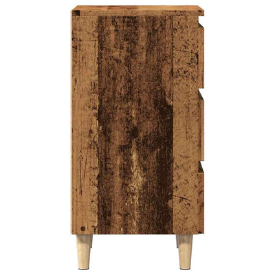 Vanha puu yöpöytä Stanculea 40x35x69cm (puinen)