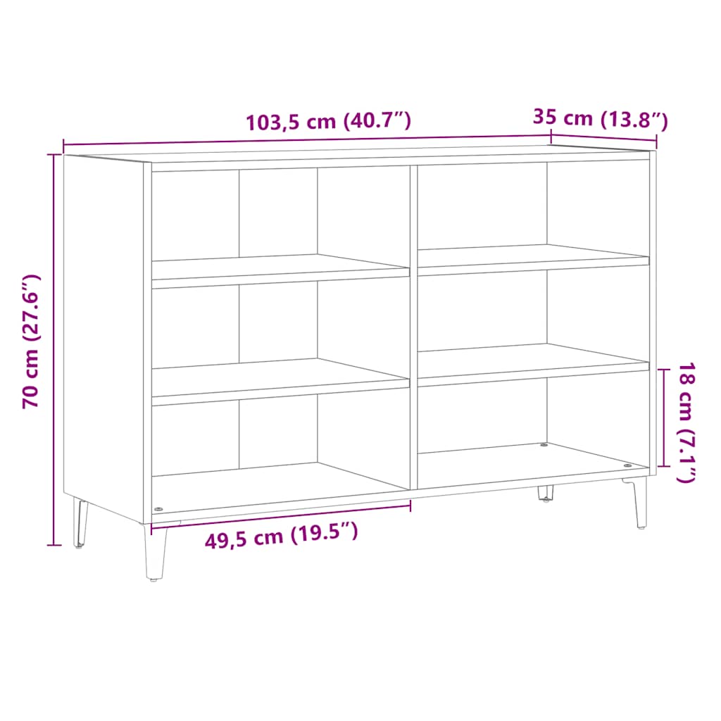 Artesaani tammi senkki Costenistu 103,5x35x70cm (puinen)