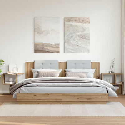 Yöpöytäkaapit Madeline (2 kpl käsityöläinen tammi puinen)